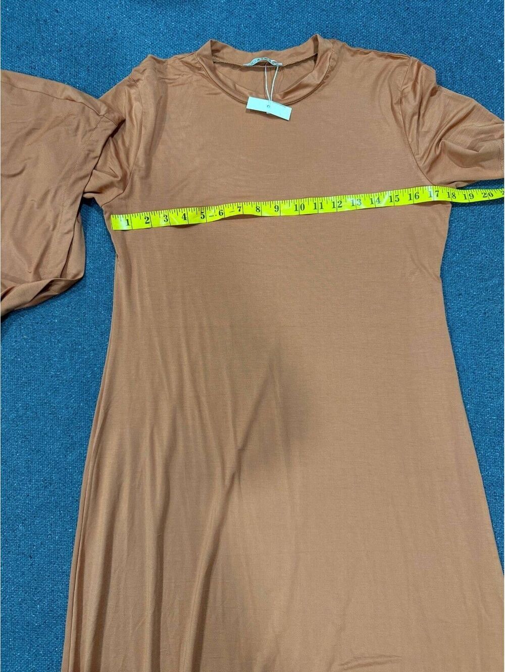 Muslim Women's One Size Terracotta Prayer Abaya & Hijab Set Viscose Blend New - Picture 3 of 8